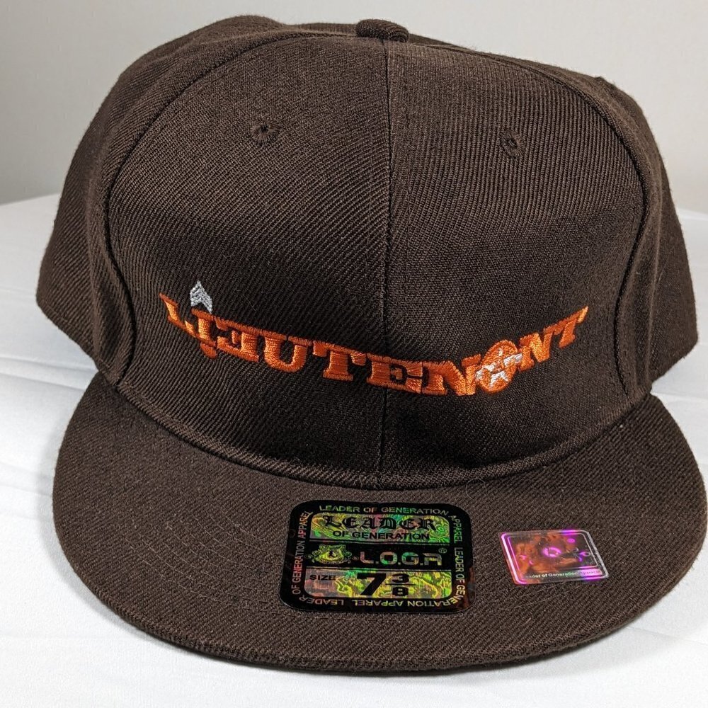New Leader Of Generation Apparel L.O.G.A. Brown Lieutenant Ball Cap Size 7 3/8